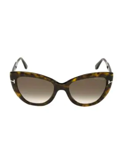 Tom Ford Anya Cat-eye Monochromatic Sunglasses In Dark Havana