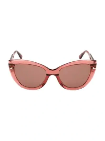 Tom Ford Anya Cat-eye Monochromatic Sunglasses In Orange/brown