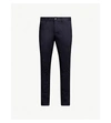 Allsaints Park Slim-fit Stretch-cotton Chinos In Ink Navy