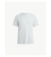 Allsaints Brace Crewneck Cotton-jersey T-shirt In Cloudbluemar