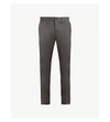 Allsaints Park Slim-fit Stretch-cotton Chinos In Slate Grey