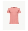 Allsaints Tonic Crewneck Cotton-jersey T-shirt In Sorbet Pink