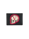 VALENTINO GARAVANI Skull V Logo Card Holder,SY0P0655EPB