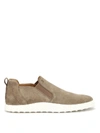TOD'S TOD'S SUEDE SLIP ON SNEAKERS