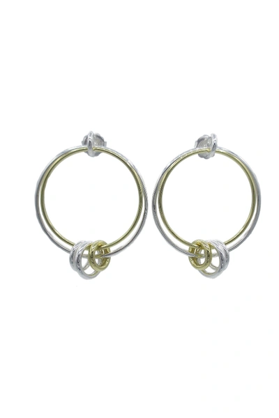 Ippolita Sterling Silver & 18k Gold Classico Front-facing Nested Hoop Earrings