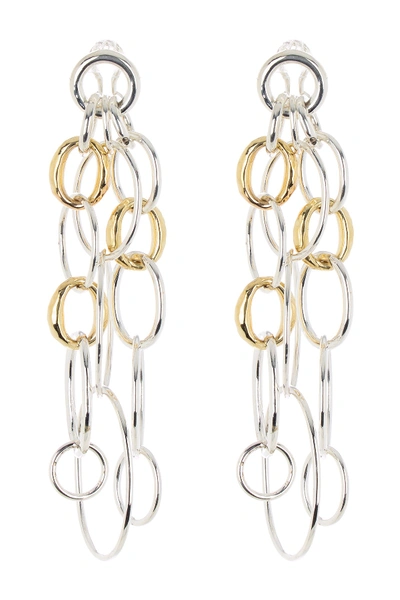 Ippolita Sterling Silver & 18k Gold Classico Cascading Multi Link Drop Earrings