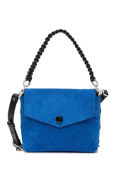 Rag & Bone Atlas Suede Shoulder Bag In Br Ct/bk S