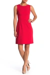 Betsey Johnson Cutout Back Scuba Crepe Dress In Red