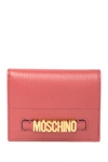 MOSCHINO Logo Leather Bi-Fold Wallet