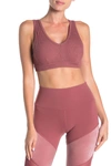 Alo Yoga Togetherness Bra In Rosewood Heather
