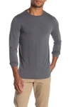 Robert Barakett Kentville Long Sleeve Crew Neck T-shirt In Iron