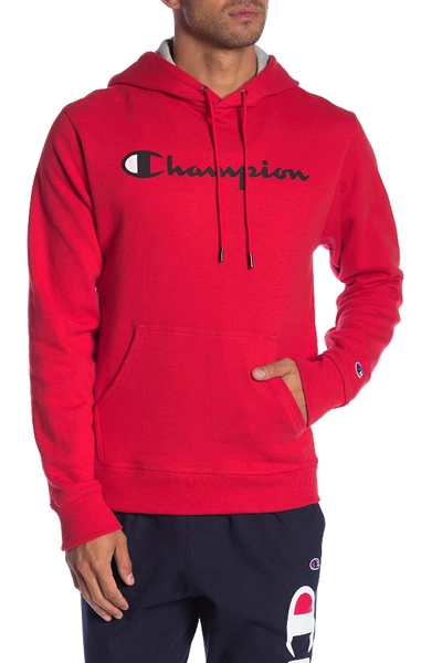 Champion Graphic Hooded Sweatshirt In Team Red S