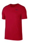 Nike Super Set Dri-fit T-shirt In 657 University Red/black