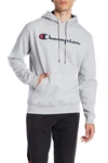 Champion Graphic Hooded Sweatshirt In Oxford Gra