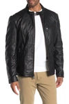 Andrew Marc Weston Leather Moto Jacket In Black