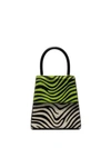 RIXO LONDON TRAPEZE ZEBRA PRINT TOTE