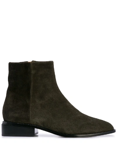 Clergerie Xenon Ankle Boots In Algue Cr