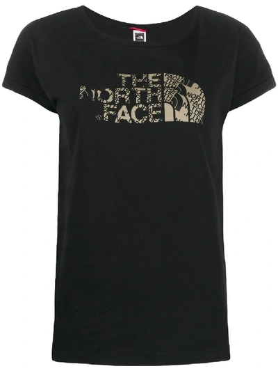 The North Face Printed Logo T-shirt In Black