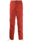 Heron Preston Side Zipped Trousers In Red