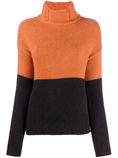 Aragona Knitted Cashmere Jumper In Orange