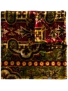 Pierre-louis Mascia Kanadas Textile Scarf In Red