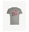 THE KOOPLES SKULL-EMBROIDERED COTTON-JERSEY T-SHIRT