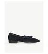 BAUDOIN & LANGE SAGAN GRAND SUEDE TASSEL LOAFERS,27284728