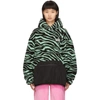 ASHLEY WILLIAMS ASHLEY WILLIAMS SSENSE EXCLUSIVE GREEN FLEECE SALEM TIGER HOODIE