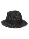 SAINT LAURENT WOMEN'S STUDDED FELT FEDORA,0400010920120