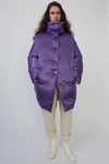 ACNE STUDIOS 茧型羽绒大衣 Violet purple