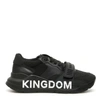BURBERRY BURBERRY STRAPPED KINGDOM PRINT SNEAKERS