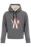 MONCLER MONCLER GRENOBLE EMBROIDERED LOGO HOODIE