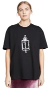 ALEXANDER WANG SHORT SLEEVE T-SHIRT WITH GRAPHIC