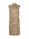 BURBERRY BURBERRY LUNA CHECKED SLEEVELESS DRESS