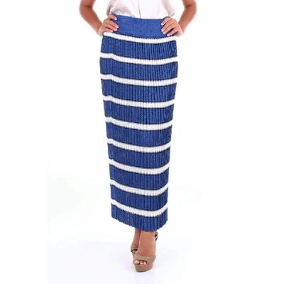 Altea Women's Blue Viscose Skirt
