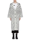 3.1 PHILLIP LIM / フィリップ リム Zebra fringe cutout melton long coat