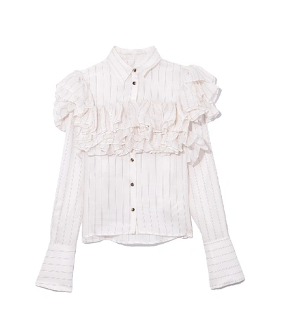 Khaite Preston Top In Patriot In White