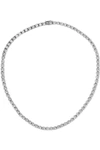 KENNETH JAY LANE SILVER-TONE CUBIC ZIRCONIA NECKLACE