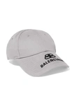 BALENCIAGA EMBROIDERED COTTON-TWILL BASEBALL CAP