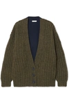 SEE BY CHLOÉ TWO-TONE KNITTED CARDIGAN