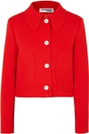 COURRÈGES CROPPED WOOL-TWILL JACKET