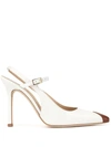 ALESSANDRA RICH TWO-TONE SLINGBACK PUMPS