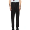 VALENTINO VALENTINO BLACK UNDERCOVER EDITION NINETY PLEATED TROUSERS