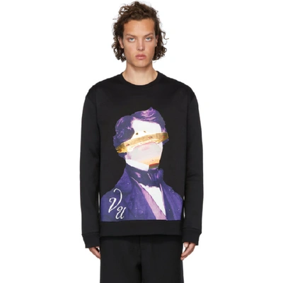 Valentino X Undercover Edgar Allan Poe Sweatshirt In Black