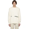 AMBUSH AMBUSH WHITE LOGO CREWNECK SWEATSHIRT