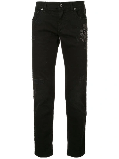 Dolce & Gabbana Skinny Fit Jeans In Blue