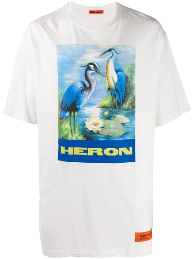Heron Preston Oversized Cotton T-shirt In White