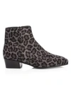 AQUATALIA Fuoco Leopard-Print Calf Hair Ankle Boots