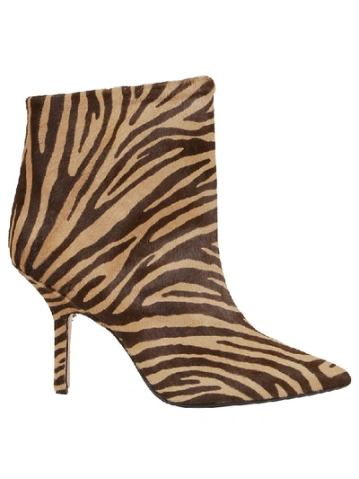 Anna F Stivale Nappa In Zebra Camel