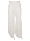 OFF-WHITE LEATHER BOW TRACK PANT BEIGE NO COLOR,11082418